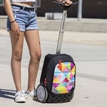 Nikidom Unisex Genç Okul Sırt Çantası Model Roller Up Supergirl Sırt Çantası, Çok Renkli (Çok Renkli), Tek Beden