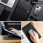 Nillkin Dizüstü Bilgisayar Kılıfı 15,6 inç (3'ü 1 arada), Ayarlanabilir Stand ve Mouse Padli MacBook Kılıfı, 2 Stand Modu, 15 inç Dizüstü Bilgisayar Kılıfı, MacBook Aksesuarları, Chromebook/HP 13-15.6