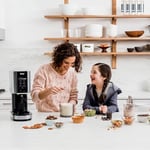 NINJA Creami NC301LAA Dondurma Makinesi Karışımları Smoothies Shakes Shakes Smoothies 7 Tek Dokunuşlu Programlar Kapaklı 2 Kap Kompakt Boyut Gümüş
