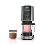 NINJA Creami NC301LAA Dondurma Makinesi Karışımları Smoothies Shakes Shakes Smoothies 7 Tek Dokunuşlu Programlar Kapaklı 2 Kap Kompakt Boyut Gümüş