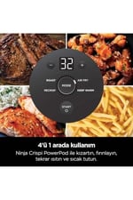 Ninja CRISPi 4-in-1 Taşınabilir Cam Hazneli Pişirme Sistemi, Pembe