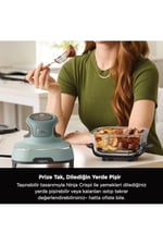 Ninja CRISPi 4-in-1 Taşınabilir Cam Hazneli Pişirme Sistemi, Sage Green