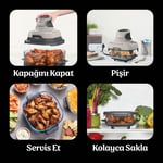 Ninja Crispi 4 in 1 Taşınabilir Cam Hazneli Pişirme Sistemi - Stone