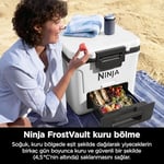 Ninja FrostVault Hard Cooler 28 l, birinci sınıf yalıtımlı soğutma kutusu, 6 güne kadar buz tutar, buzdolabı sıcaklığına sahip entegre kuru saklama çekmece - Seçenekler: Beyaz 28 L, 28L Gri, 42L Beyaz