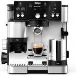 Ninja Luxe Essential 2'si 1 arada kahve makinesi, latte, cappuccino ve espresso makinesi, entegre fasulye değirmeni ve süt köpürtücü, kullanımı kolay kahve makinesi, 2 önceden ayarlanmış modlu süt