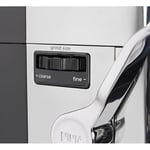 NINJA Luxe Pro 3'ü 1 arada kahve makinesi, Latte, Cappuccino, soğuk demleme ve espresso makinesi, entegre tahıl öğütücü ve süt köpürtücülü, kullanımı kolay, 5 ön ayar köpük, gümüş, ES701EU