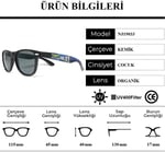 Ninja Turtles NJ19033 Organik Camlı UV400 Çocuk Güneş Gözlüğü