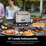Ninja Woodfire Elektrikli Dış Mekan Fırın, Artisan Pizza Makinesi ve Barbekü Smoker