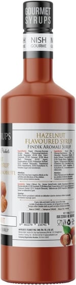 Nish Fındık Aromalı Şurup 700 ML - Cam Şişe