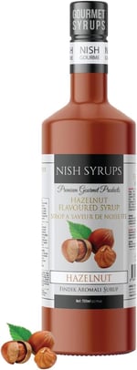 Nish Fındık Aromalı Şurup 700 ML - Cam Şişe