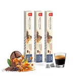 Nish Kahve Aromalı Kapsül Kahve 3'lü Set Karamel Fındık Portakal 30 Adet