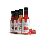 Nish Kahve Karamel, Vanilya, Fındık, Çilek Aromalı Şurup 4'lü Set 4x250 Mililitre