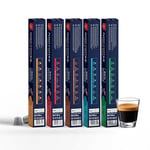 Nish Kahve Nespresso Uyumlu Kapsül Kahve 5'li Set Lungo, Italy, Risteretto, Sport, Organik Adet