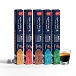 Nish Kahve Nespresso Uyumlu Kapsül Kahve 5'li Set Lungo, Italy, Risteretto, Sport, Organik Adet