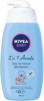 NIVEA Bebek Saç ve Vücut Şampuanı, 500 ml