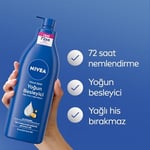 NIVEA Besleyici Vücut Sütü 400 ml, Kuru ve Çok Kuru Ciltler, 72 Saat Yoğun Nemlendirici,Badem Yağı