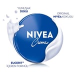 NIVEA Creme Nemlendirici Bakım Kremi 250 ml,Eucerit, El,Yüz,Vücut İçin,Paraben İçermez, Tüm Cilt Tipleri,