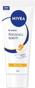 NIVEA El Kremi Koruyucu Bakım, 75 ml, Bal Mumu ve Gül Kokusu