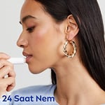 NIVEA Hydro Care Dudak Bakım Kremi, 24 Saat Nem, Aloe Vera, Saf Su ve Doğal Yağlar, SPF 15, Gün Boyu Dudak Bakımı (4,8g)