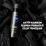 NIVEA MEN Erkek Deep Dimension Tıraş Köpüğü 200 ml, Kusursuz Tıraş,Aktif Karbon, Kaygan Tıraş Deneyimi
