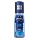 NIVEA MEN Erkek Pump Sprey Deodorant Fresh Active 75ml, Ter Ve Ter Kokusuna Karşı 48 Saat Koruma