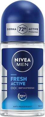 NIVEA MEN Erkek Roll on Deodorant 50 ml,Terlemeye Karşı 72 Saat Koruma,Okyanus Özleri Kokusu,Uzun Süren Ferahlık,Yapışkan His Bırakmaz,Etil Alkol İçermez