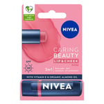 NIVEA Rose Renkli Nemlendirici Dudak Bakım Kremi 4.8gr, SPF30, Allık Etkisi, Dudak ve Yanaklar, E Vitamini