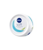 NIVEA Soft Krem, 200 ml, Nemlendirici Bakım Kremi, Yüz, Vücut, El, Jojoba Yağı ve E Vitamini ile Cilt Bakımı, Anında Emilen Hafif Formül, Tüm Ciltler için