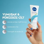 NIVEA Soft Krem 75 ml, Nemlendirici Bakım Kremi, Yüz, Vücut, El, Jojoba Yağı ve E Vitamini ile Cilt Bakımı, Anında Emilen Hafif Formül, Tüm Ciltler için