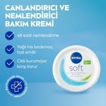 NIVEA Soft Nemlendirici Bakım Kremi 300 ml, 48 Saat Nemlendirme, Jojba Yağı,E Vitamini, Yüz,El,Vücut İçin,Paraben İçermez