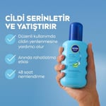 NIVEA SUN Ferahlatıcı Güneş Sonrası Vücut Spreyi 200ml, Nemlendirici, Aloe Vera, Hyaluron