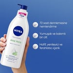 NIVEA Vücut Losyonu Aloe Vera 400 ml, Normal ve Kuru Ciltler için,72 Saat Nemlendirici,Hyaluron,Aloe Vera,Yenileyici Bakım