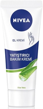 NIVEA Yatıştırıcı El Kremi 75 ml, Aloe Vera, Jojoba Yağı, Kuru Ciltler için, Nemlendirici El Kremi