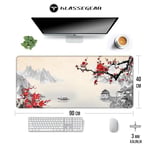 [NJ-BQ30-V1H0] Klasse Pro - 10 Farklı Model Dikişli Kenar 90x40 cm Oyuncu Gaming Mouse Pad (Cherry Blossom, 90x40 cm)