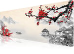 [NJ-BQ30-V1H0] Klasse Pro - 10 Farklı Model Dikişli Kenar 90x40 cm Oyuncu Gaming Mouse Pad (Cherry Blossom, 90x40 cm)