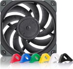 Noctua NF-A12x25 PWM chromax.black.swap, sessiz birinci sınıf fan, 4 pinli (120 mm, siyah)