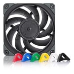 Noctua NF-A12x25 PWM chromax.black.swap, sessiz birinci sınıf fan, 4 pinli (120 mm, siyah)
