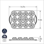 Nordic Ware 95377 Bundtlette Pan 75. Yıl Dönümü Örgülü Bundt Bites, Altın, 3,5