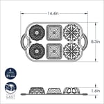 Nordic Ware Backform Geo Bundtlette Alüminyum Altın, 27,9 cm x 17,8 cm, NW 91277
