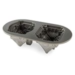 Nordic Ware Düet tavası zencefilli kurabiye evi, alüminyum, gümüş, 5 kap