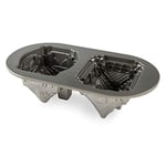 Nordic Ware Düet tavası zencefilli kurabiye evi, alüminyum, gümüş, 5 kap