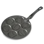 Nordic Ware Gümüş dolar Mini krep tavası - Seçenekler: Hayvanat bahçesi arkadaşları pankek, Kar taneleri krep...