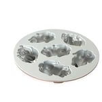 Nordic Ware kek kalıbı, Pasta kalıbı – Paskalya Tavşanı, alüminyum, kahverengi, 7,6 x 30,5 x 30,5 cm, 1 birim