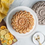 Nordic Ware Narenciye Bükümlü Tava, 8 Bardak Kapasiteli, Şekerleme