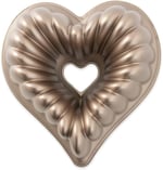 Nordic Ware, Nordicware 55548 Kek Kalıbı, Kalpli Çelenk, Alüminyum Döküm, Hacim: 2.5lt, 55548Amz, Gümüş