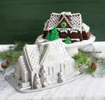 Nordic Ware Pişirme kalıbı, alüminyum döküm, gümüş, 13x25x19,1 cm