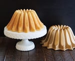 Nordicware kek kalıbı pasta kalıbı-Lotus, alüminyum, altın, 21,6 x 21,6 x 9,5 cm