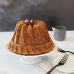 Nordicware kek kalıbı yuvarlak pasta, alüminyum döküm, gümüş, 22,9 x 22,9 x 13,5 cm