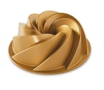 NordicWare Nordic Ware Bundt Cake Pan with Filigree Notches, Aluminium, gold, 22cm x 22cm x 10cm