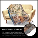 Northwest Warner Bros The Hobbit, Middle Earth Woven Tapestry Throw Blanket, 121,9 cm x 60 cm